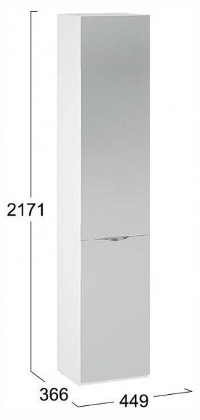 Шкаф для белья Глосс СМ-319.07.012 в Березниках - berezniki.ok-mebel.com | фото 4