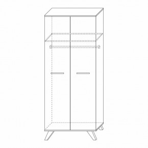 Шкаф для одежды 800 Вега Скандинавия в Березниках - berezniki.ok-mebel.com | фото 7