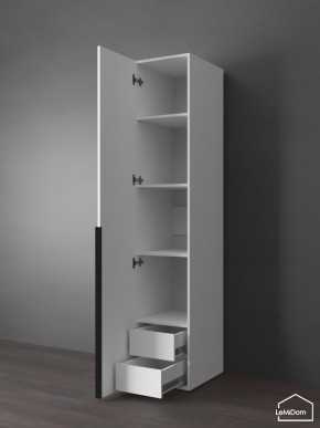 Шкаф Linnea MHR-1-3 2050х400х510 (Белый-М 11.1.2) в Березниках - berezniki.ok-mebel.com | фото 6