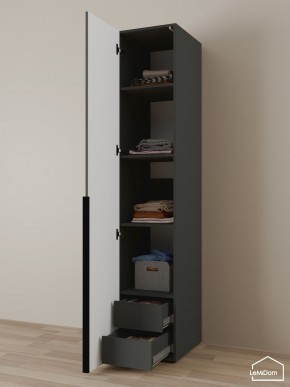 Шкаф Linnea MHR-1-4 2050х400х510 (Графит-М 11.1.25) в Березниках - berezniki.ok-mebel.com | фото 6