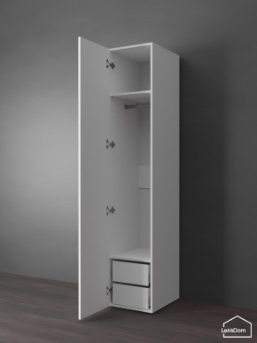 Шкаф Linnea MHR-1PO-3 2050х400х510 (Белый-М 11.1.1) в Березниках - berezniki.ok-mebel.com | фото 4