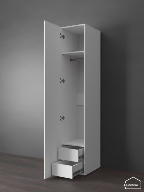 Шкаф Linnea MHR-1PO-3 2050х400х510 (Белый-М 11.1.1) в Березниках - berezniki.ok-mebel.com | фото 5