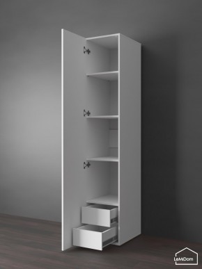 Шкаф Linnea MHR-1PO-4 2050х400х510 (Белый-М 11.1.2) в Березниках - berezniki.ok-mebel.com | фото 4