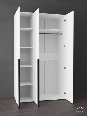 Шкаф Linnea MHR-3-1 2050х1200х510 (Белый-М 11.1.1) в Березниках - berezniki.ok-mebel.com | фото 4