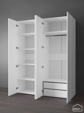 Шкаф Linnea MHR-4PO-2 2050х1600х510 (Белый-М 11.1.2) в Березниках - berezniki.ok-mebel.com | фото 5