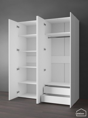 Шкаф Linnea MHR-4PO-2 2050х1600х510 (Белый-М 11.1.2) в Березниках - berezniki.ok-mebel.com | фото 6