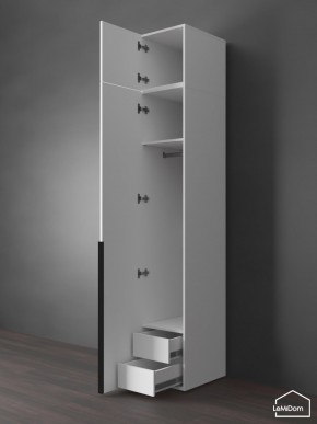 Шкаф с антресолью Linnea MHR-1A-3 2450х400х510 (Белый-М 11.1.1) в Березниках - berezniki.ok-mebel.com | фото 6