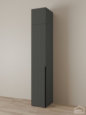 Шкаф с антресолью Linnea MHR-1A-3 2450х400х510 (Графит-М 11.1.25) в Березниках - berezniki.ok-mebel.com | фото