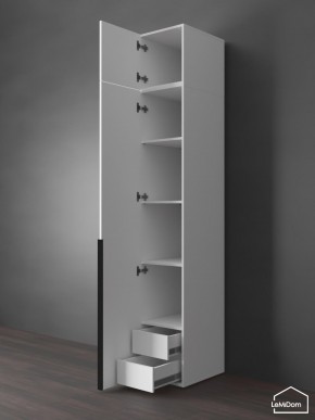 Шкаф с антресолью Linnea MHR-1A-4 2450х400х510 (Белый-М 11.1.1) в Березниках - berezniki.ok-mebel.com | фото 5