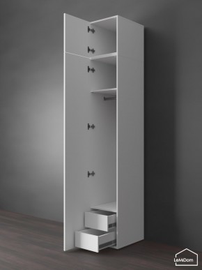 Шкаф с антресолью Linnea MHR-1POA-3 2450х400х510 (Белый-М 11.1.1) в Березниках - berezniki.ok-mebel.com | фото 6