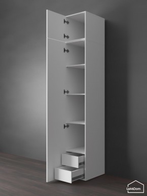 Шкаф с антресолью Linnea MHR-1POA-4 2450х400х510 (Белый-М 11.1.1) в Березниках - berezniki.ok-mebel.com | фото 5