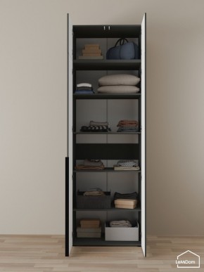 Шкаф с антресолью Linnea MHR-2A-2 2450х800х510 (Графит-М 11.1.25) в Березниках - berezniki.ok-mebel.com | фото 4