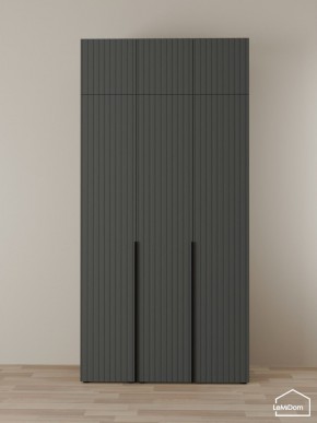 Шкаф с антресолью Linnea MHR-3A-1 2450х1200х510 (Графит-М 11.1.25) в Березниках - berezniki.ok-mebel.com | фото
