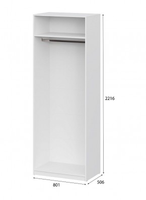 Шкаф ШК-5 (800) Белый текстурный в Березниках - berezniki.ok-mebel.com | фото 4