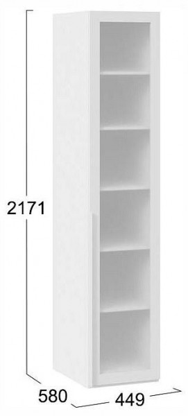 Шкаф-витрина Порто СМ-393.07.008 в Березниках - berezniki.ok-mebel.com | фото 3