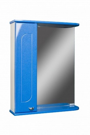 Шкаф-зеркало Радуга Синий металлик 60 левый АЙСБЕРГ (DA1130HZR) в Березниках - berezniki.ok-mebel.com | фото 1