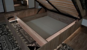 Спальня Джулия Кровать 160 МИ с подъемным механизмом Дуб крафт серый в Березниках - berezniki.ok-mebel.com | фото 3