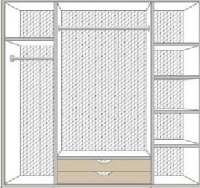 Спальный гарнитур Ольга (модульная) беж/золото в Березниках - berezniki.ok-mebel.com | фото 5