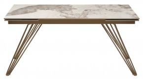 Стол ACERRA NEW 160 GLOSS LUXURY PANDORA SOLID CERAMIC/ каркас цвета шампань, ®DISAUR в Березниках - berezniki.ok-mebel.com | фото 11