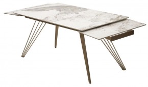 Стол ACERRA NEW 160 GLOSS LUXURY PANDORA SOLID CERAMIC/ каркас цвета шампань, ®DISAUR в Березниках - berezniki.ok-mebel.com | фото 6