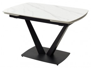 Стол ALATRI 120 MATT WHITE MARBLE SOLID CERAMIC / BLACK, ®DISAUR в Березниках - berezniki.ok-mebel.com | фото 7