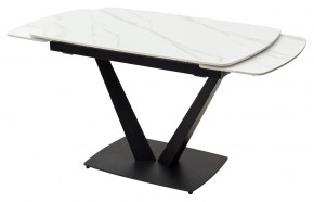 Стол ALATRI 120 MATT WHITE MARBLE SOLID CERAMIC / BLACK, ®DISAUR в Березниках - berezniki.ok-mebel.com | фото 8