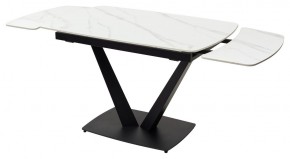 Стол ALATRI 120 MATT WHITE MARBLE SOLID CERAMIC / BLACK, ®DISAUR в Березниках - berezniki.ok-mebel.com | фото 9