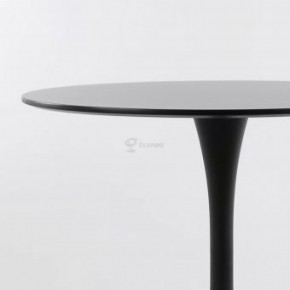 Стол Barneo T-3 Tulip style (RAL9017 черный, D100) в Березниках - berezniki.ok-mebel.com | фото