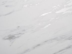 Стол BELLUNO 160 MARBLES KL-99 Белый мрамор матовый, итальянская керамика/ белый каркас, ®DISAUR в Березниках - berezniki.ok-mebel.com | фото 3