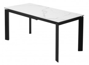 Стол CORNER 120 HIGH GLOSS STATUARIO керамика, стекло/ черный каркас, ®DISAUR в Березниках - berezniki.ok-mebel.com | фото 6