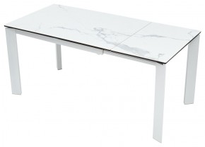 Стол CORNER 120 MATTE STATUARIO Белый мрамор матовый керамика, стекло/ белый каркас, ®DISAUR в Березниках - berezniki.ok-mebel.com | фото 3