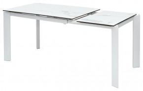 Стол CORNER 120 MATTE STATUARIO Белый мрамор матовый керамика, стекло/ белый каркас, ®DISAUR в Березниках - berezniki.ok-mebel.com | фото 4
