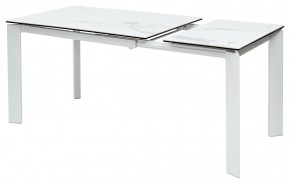 Стол CORNER 120 MATTE STATUARIO Белый мрамор матовый керамика, стекло/ белый каркас, ®DISAUR в Березниках - berezniki.ok-mebel.com | фото 5