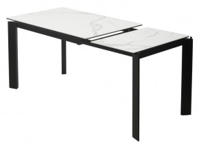 Стол CORNER 120 MATTE STATUARIO Белый мрамор матовый керамика, стекло/ черный каркас, ®DISAUR в Березниках - berezniki.ok-mebel.com | фото 4