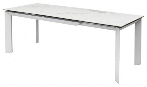 Стол CREMONA 140 MATTE STATUARIO Белый мрамор матовый, керамика/ белый каркас, ®DISAUR в Березниках - berezniki.ok-mebel.com | фото 4