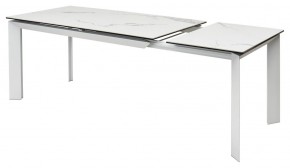 Стол CREMONA 140 MATTE STATUARIO Белый мрамор матовый, керамика/ белый каркас, ®DISAUR в Березниках - berezniki.ok-mebel.com | фото 6