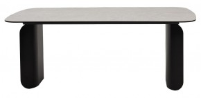 Стол NORD 200 TL-102 Бежевый мрамор, испанская керамика / черный каркас, ®DISAUR в Березниках - berezniki.ok-mebel.com | фото 4