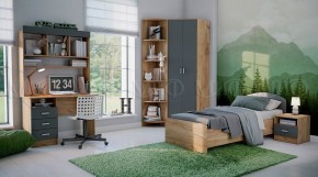 МАРТИНА Стол письменный (Графит/Дуб крафт) в Березниках - berezniki.ok-mebel.com | фото 2