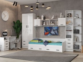 ВЕГА NEW Стол письменный (Белый глянец/белый) в Березниках - berezniki.ok-mebel.com | фото 2