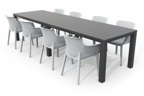 Стол раскладной Джули (Julie Double table 2 configurations) Графит в Березниках - berezniki.ok-mebel.com | фото 7