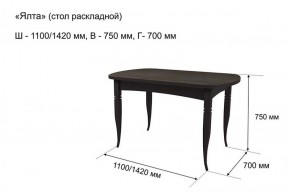 Стол раскладной Ялта (опоры массив цилиндрический) в Березниках - berezniki.ok-mebel.com | фото 5