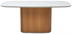 Стол TAMPA 180 цвет БЕЛЫЙ МРАМОР M326, керамика / Каркас OAK, ®DISAUR в Березниках - berezniki.ok-mebel.com | фото 9