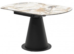 Стол TERAMO 135 GLOSS GRAND JADE SOLID CERAMIC, керамика, поворотн.механизм / Черный каркас, ®DISAUR в Березниках - berezniki.ok-mebel.com | фото 10