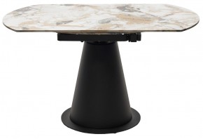 Стол TERAMO 135 GLOSS GRAND JADE SOLID CERAMIC, керамика, поворотн.механизм / Черный каркас, ®DISAUR в Березниках - berezniki.ok-mebel.com | фото 16