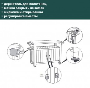 Столик для барбекю 207 Л (Unity XL 207L) в Березниках - berezniki.ok-mebel.com | фото 8