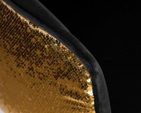 Стул барный DOBRIN DARCY GOLD SHINY, черный велюр с золотыми пайетками в Березниках - berezniki.ok-mebel.com | фото 8
