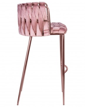 Стул барный DOBRIN EMMA ROSE GOLD, розовый велюр (VF-10) в Березниках - berezniki.ok-mebel.com | фото 3
