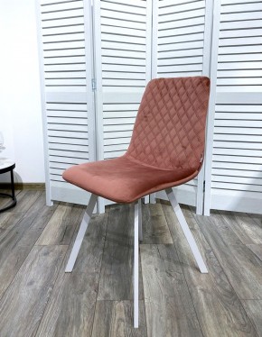 Стул DAIQUIRI BLUVEL-52 PINK / белый каркас, велюр М-City в Березниках - berezniki.ok-mebel.com | фото 7
