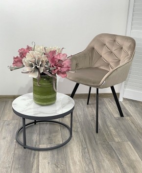 Стул GALE 360 град. поворот. BLUVEL-40 BEIGE, велюр/ черный каркас, М-City в Березниках - berezniki.ok-mebel.com | фото 2