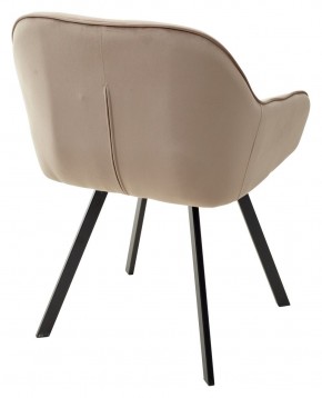 Стул GALE 360 град. поворот. BLUVEL-40 BEIGE, велюр/ черный каркас, М-City в Березниках - berezniki.ok-mebel.com | фото 4